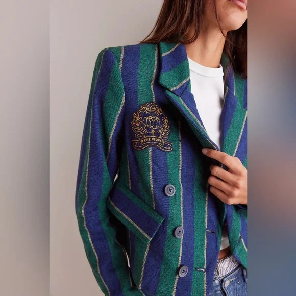 Free People Betty Striped Blazer - Picture 2 of 9